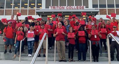 triton college staff on strike