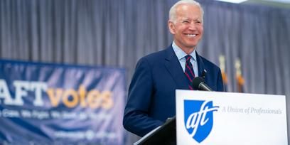 Joe Biden at AFT evenet