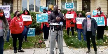 AFT votes 2020 bus tour chicago