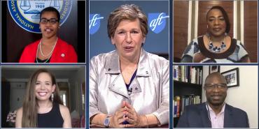 Randi Weingarten with BLM panel