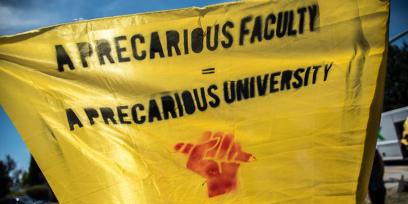 Adjunct faculty rally
