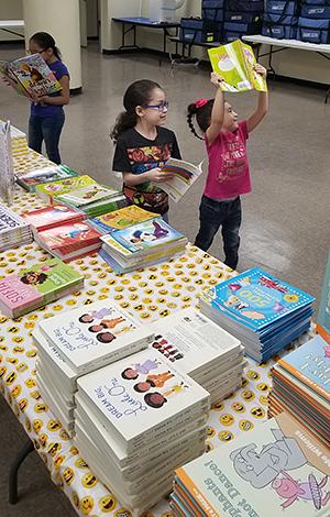 kids with books