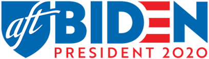 AFT for Biden logo white background