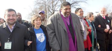 Weingarten con el reverendo Dr. William Barber II