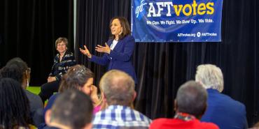 Randi y Kamala Harris