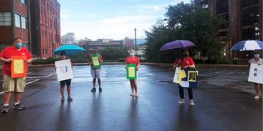 Scranton, PA socially distanced rally