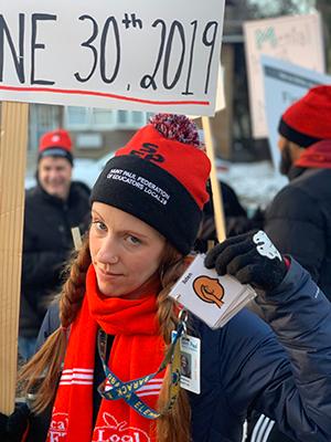 Teacher on strike in St. Paul