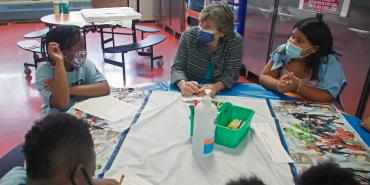 Randi Weingarten at school visit