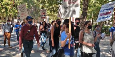 University of California picketers