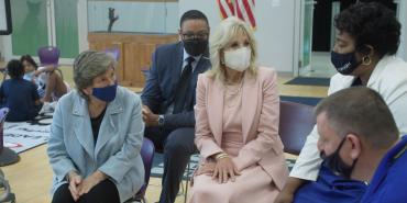 Dr. Biden and Randi Weingarten