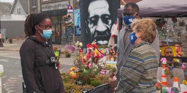 Randi Weingarten en MInneapolis después de George Floyd