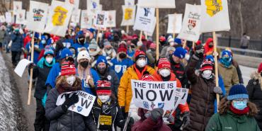 St. Paul Fed of Teachers march