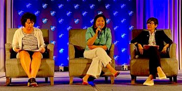 Photo of speakers from left, Mary Kunesh, My-Linh Thai and Jessica González.