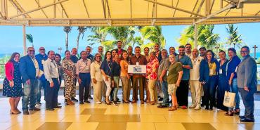 Photo of AFT leaders and members at the LCLAA Convention