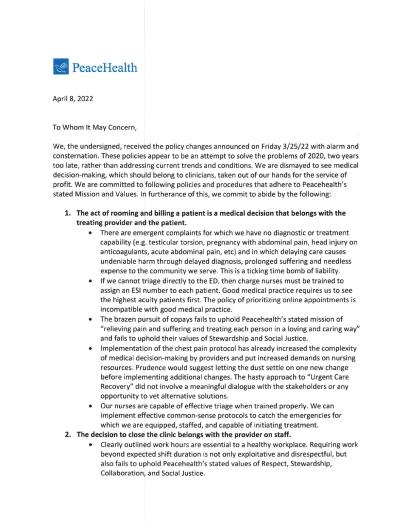 AFT Health Care Garvin Letter Spring 2023