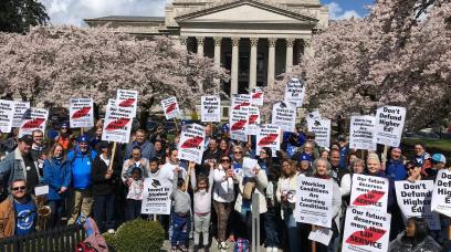 Washington state higher ed rally at capital