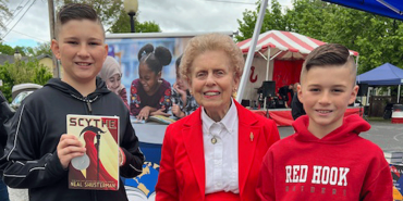 Martha with students
