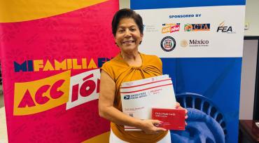 At a recent AFT-sponsored clinic in Orlando, 120 people left prepared to mail in their citizenship applications.