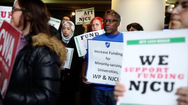 Higher education protest image