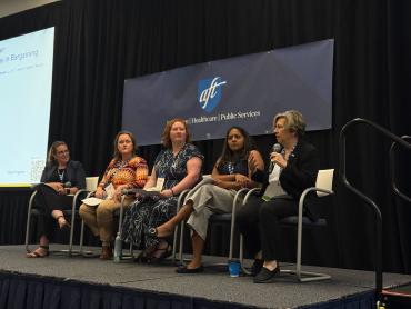 Panelists on stage