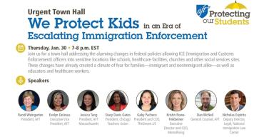 Title card for Immigration Town Hall