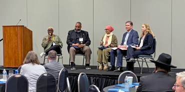 Panelists in the faith and labor roundtable