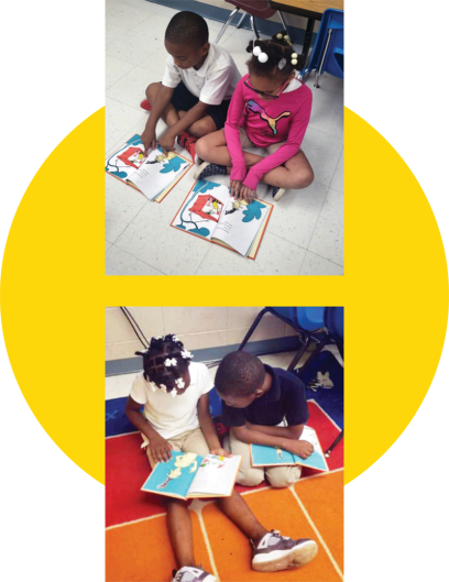 Children in Erika’s classroom love to read!
