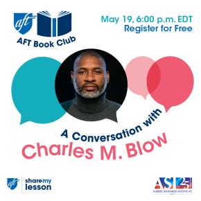 Promoción del club de lectura AFT para Charles M Blow